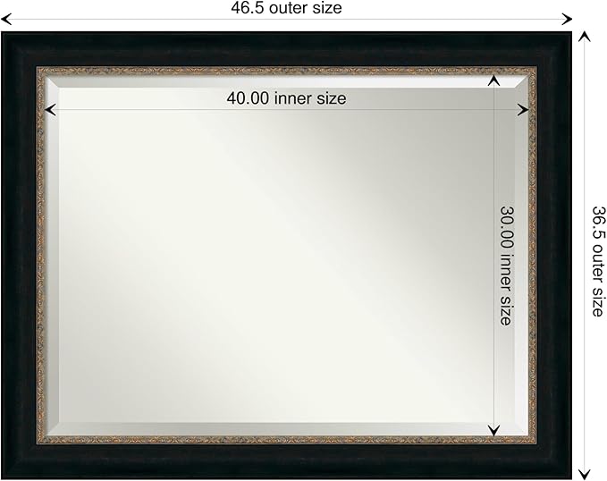 Amanti Art Bronze Bathroom Mirror - Image 4