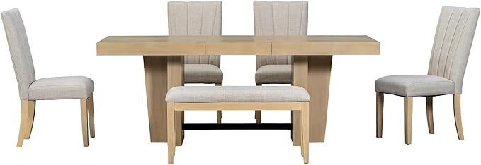 Ball & Cast 6 Piece Farmhouse Dining Table Set - Image 13
