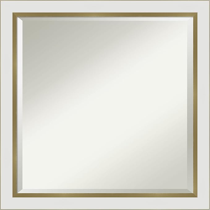 Amanti Art White Bathroom Mirror by AmantiArt