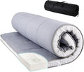 Tiita Floor Mattress Memory Foam Mattress Topper, Portable Roll Up Travel Car by TiitaHome