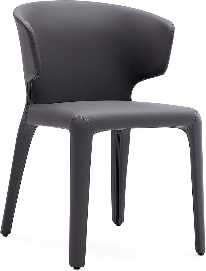 Manhattan Comfort Conrad Mid Century Modern Dining Chairs Woven Tweed - Image 5