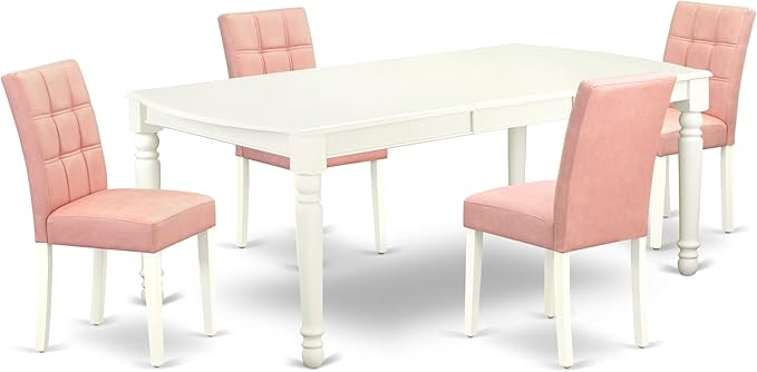 East West Furniture DOAS5-LWH-42 5 Piece Dining Table Set Includes A Kitchen by EastWestFurniture