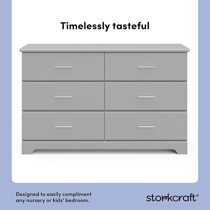Storkcraft Brookside 6-Drawer Dresser – GREENGUARD Gold Certified, Nursery & - Image 4