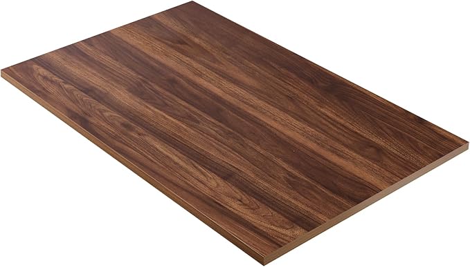 Kaboon Universal Tabletop 36"x20", Solid One-Piece Melamine Table Top, Double by Kaboon