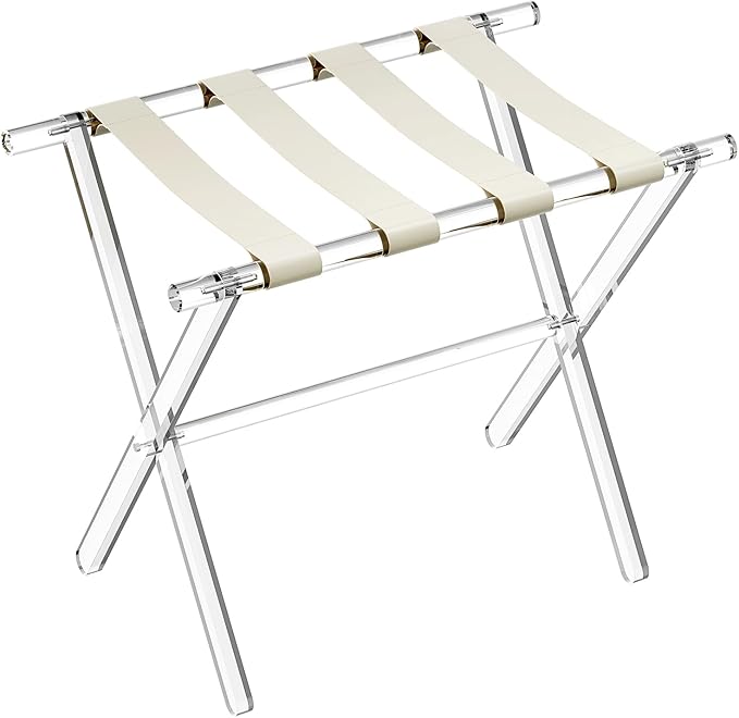Sumerflos Acrylic Luggage Rack for Guest Room by Sumerflos