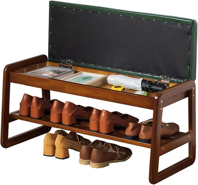 latifolia Solid Wood Bench, Entryway Shoe Bench by Latifolia