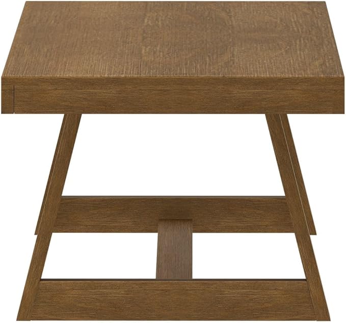 Plank+Beam Classic Rectangular Coffee Table, 54 Inch Farmhouse Coffee Table - Image 4