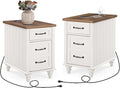 WAMPAT 2 Pack Off White End Table by WAMPAT
