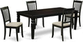 East West Furniture LGDA5-BLK-C 5 Piece Dinette Set Includes a Rectangle Dining by EastWestFurniture