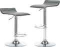 NOBPEINT Contemporary Chrome Air Lift Adjustable Swivel Bar Stool by NOBPEINT
