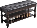 Shoe Storage Bench, Entryway Shoe Rack by ZIRKOOON