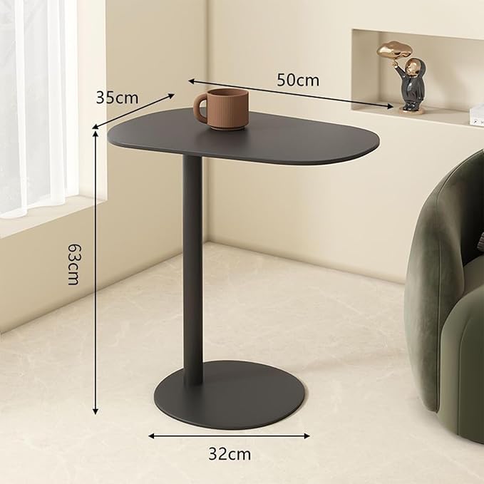 Modern Metal Side Table C Shaped End Table - Image 3