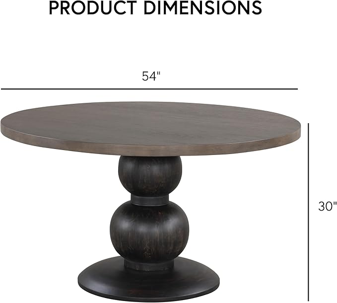 Furniture of America Lioren Modern 54-inch Round Dining Table - Image 2
