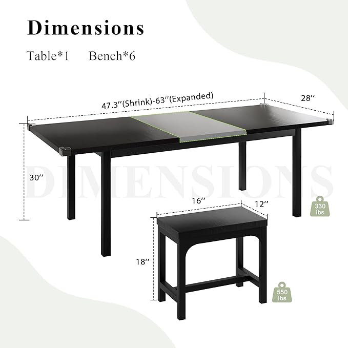 Feonase 7-Piece Dining Table Set - Image 7