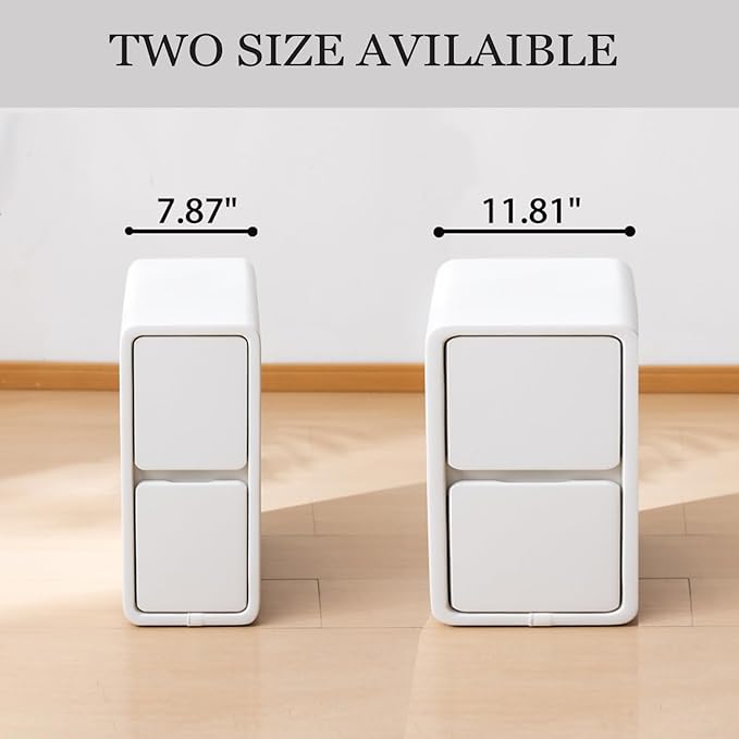 Narrow Nightstand, Solid Wood Night Stand, Slim Nightstands - Image 3