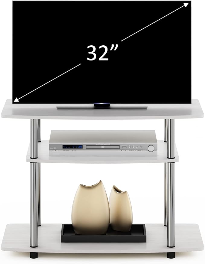 Furinno Turn-N-Tube No Tools 3-Tier Entertainment Center TV Stand - Image 4