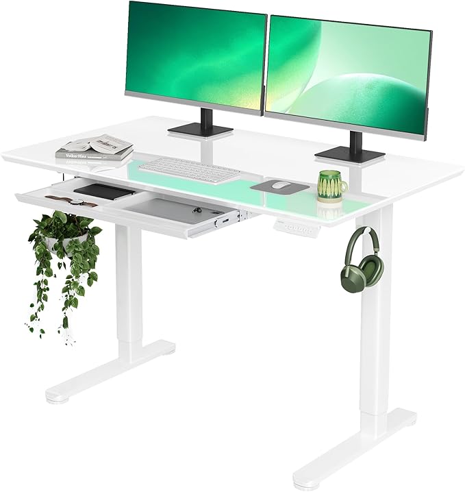 INNOVAR Glass Standing Desk by INNOVAR