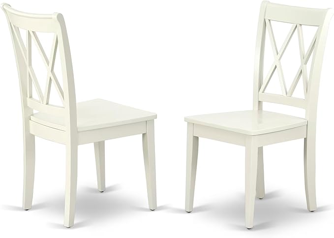 East West Furniture MZCL5-LWH-W 5 Piece Dinette Set - Image 4