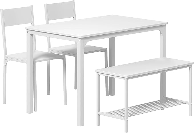SogesHome Kitchen Table Set for 4, Compact Dining Table Chair Set - Image 3