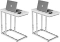 Lavish Home C-Shaped Side Tables Set of 2 – Modern Sofa End Tables or Bedside by LavishHomeCollection
