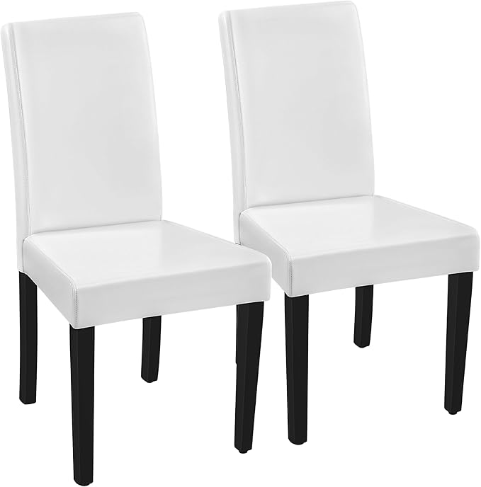 Yaheetech Dining Chairs Set of 2 Faux Leather Modern Dining Room Chairs by Yaheetech