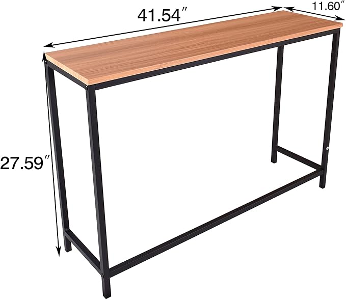 HOMERECOMMEND Console Sofa Tables End Table Computer Desk Coffee Snack Console - Image 2