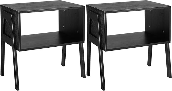 Pipishell Bedside Tables, Stackable Bamboo Nightstands, Bamboo Side Tables by Pipishell