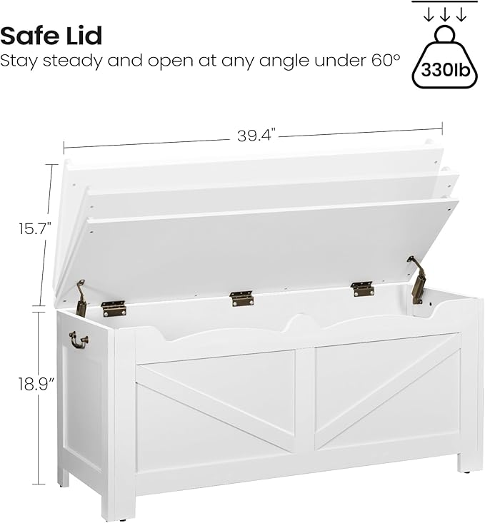 39.4" Storage Chest, Extra Large Storage Trunk - Image 2