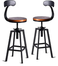 Set of 2 Industrial Bar Stools by BOKKOLIK