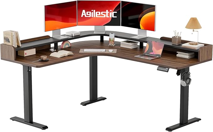 Agilestic L Shaped Standing Desk, Corner Desk by Agilestic