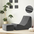 N&V Bean Bag Chair Single Seated Foam Sofa Armless Floor Sofa by NV