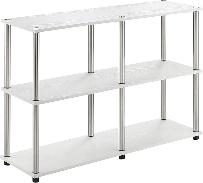 Convenience Concepts Designs2Go No Tools 3 Tier Wide Console Table 42" by ConvenienceConcepts