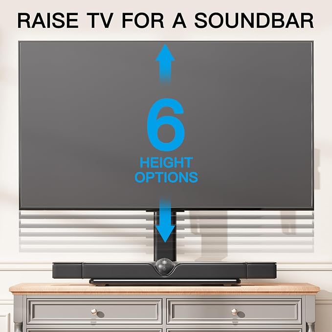 PERLESMITH Universal Swivel TV Stand-Table Top TV Stand - Image 4