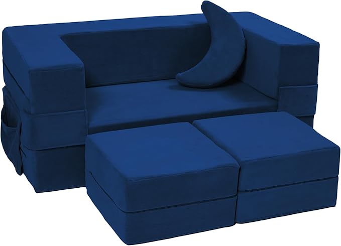 Modular Kids Sofa, Toddler Couch Foam Armchair by Elftopia