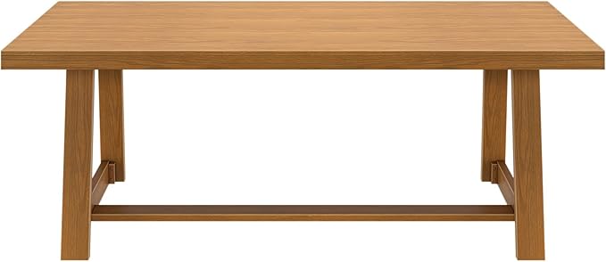 Plank+Beam 84 Inch Farmhouse Dining Table, Solid Wood Rustic Kitchen Table - Image 4