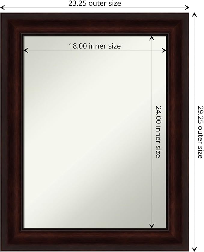 Amanti Art Silver Bathroom Mirror - Image 4