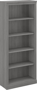 Bush Furniture Saratoga Tall 5 Shelf Bookcase in Modern Gray, Home Office by BushHome
