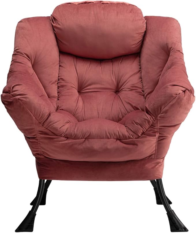 HollyHOME Modern Fabric Large Lazy Chair, Accent Oversized Comfy Reading Chair - Image 8