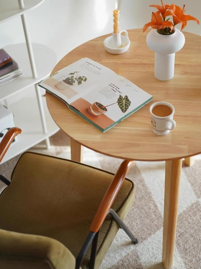 Simplicity Solid Wood Dining Table, Round - Image 7