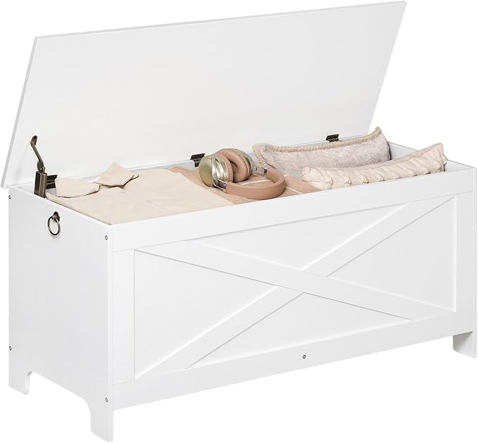 43.3" Toy Chest, Sturdy Entryway Storage Chest - Image 8