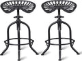 Industrial Bar Stool Farmhouse Tractor Saddle Stool Kitchen Counter Height by FUBIRUO