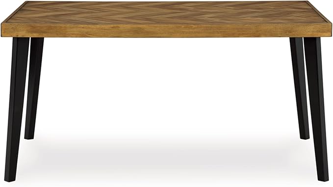 Signature Design by Ashley Blondon Rustic Chevron Dining Table and 6 Chairs - Image 9