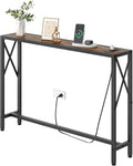 41.8" Console Table, Narrow Behind The Couch Table by Gewudraw