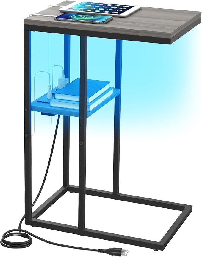 Yoobure LED C Shaped End Table by Yoobure