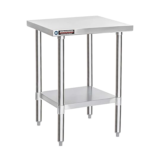 DuraSteel 30x18 Small Stainless Steel Table by DuraSteel