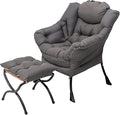 Lazy Chair and Ottoman, Large Accent Lounge Chair by Givjoy
