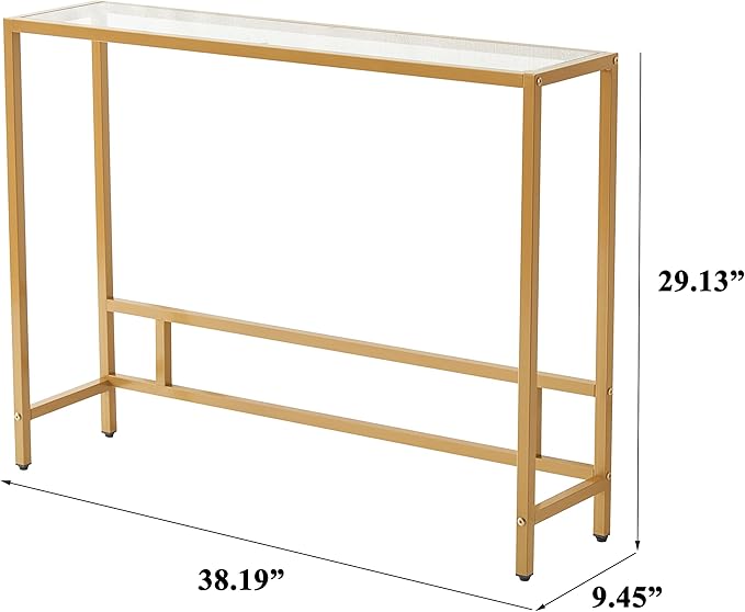 MAJARO Small Modern Console Table - Image 2