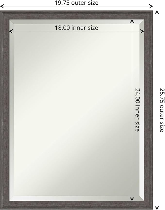 Amanti Art Silver Bathroom Mirror - Image 4