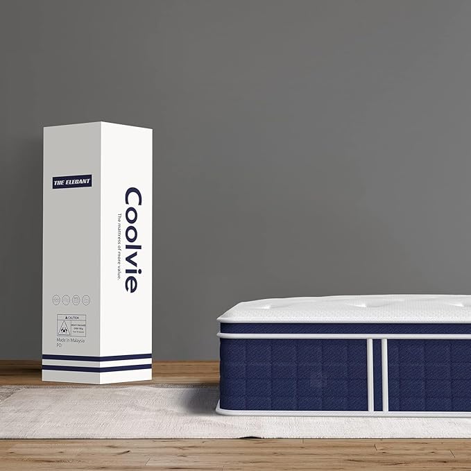 Full Size Mattress 12 Inch, Coolvie Firm Mattress Hybrid in a Box - Image 8