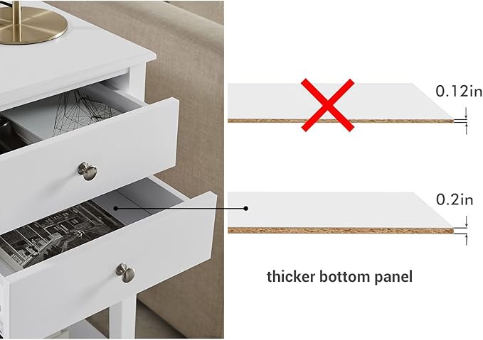 conifferism White Nightstand - Image 6